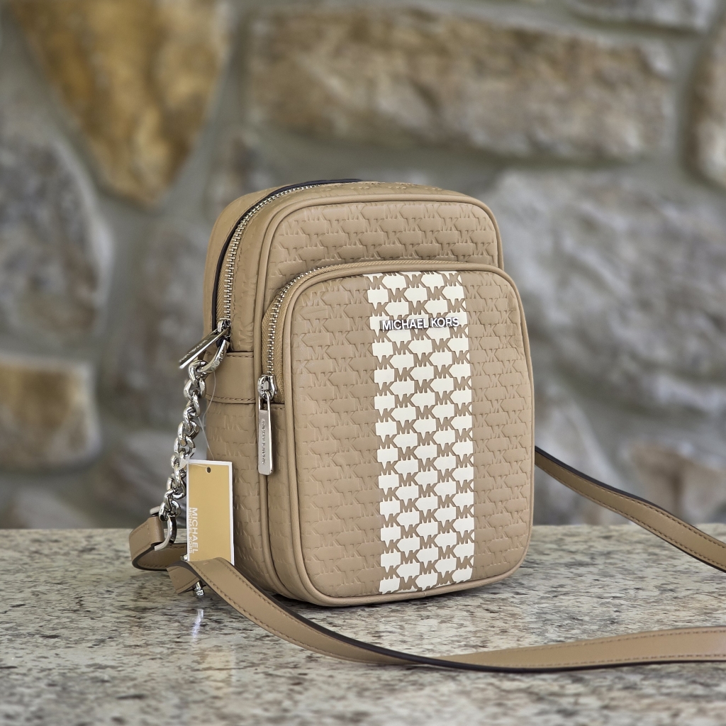 Michael Kors Jet Set Medium Tan Crossbody